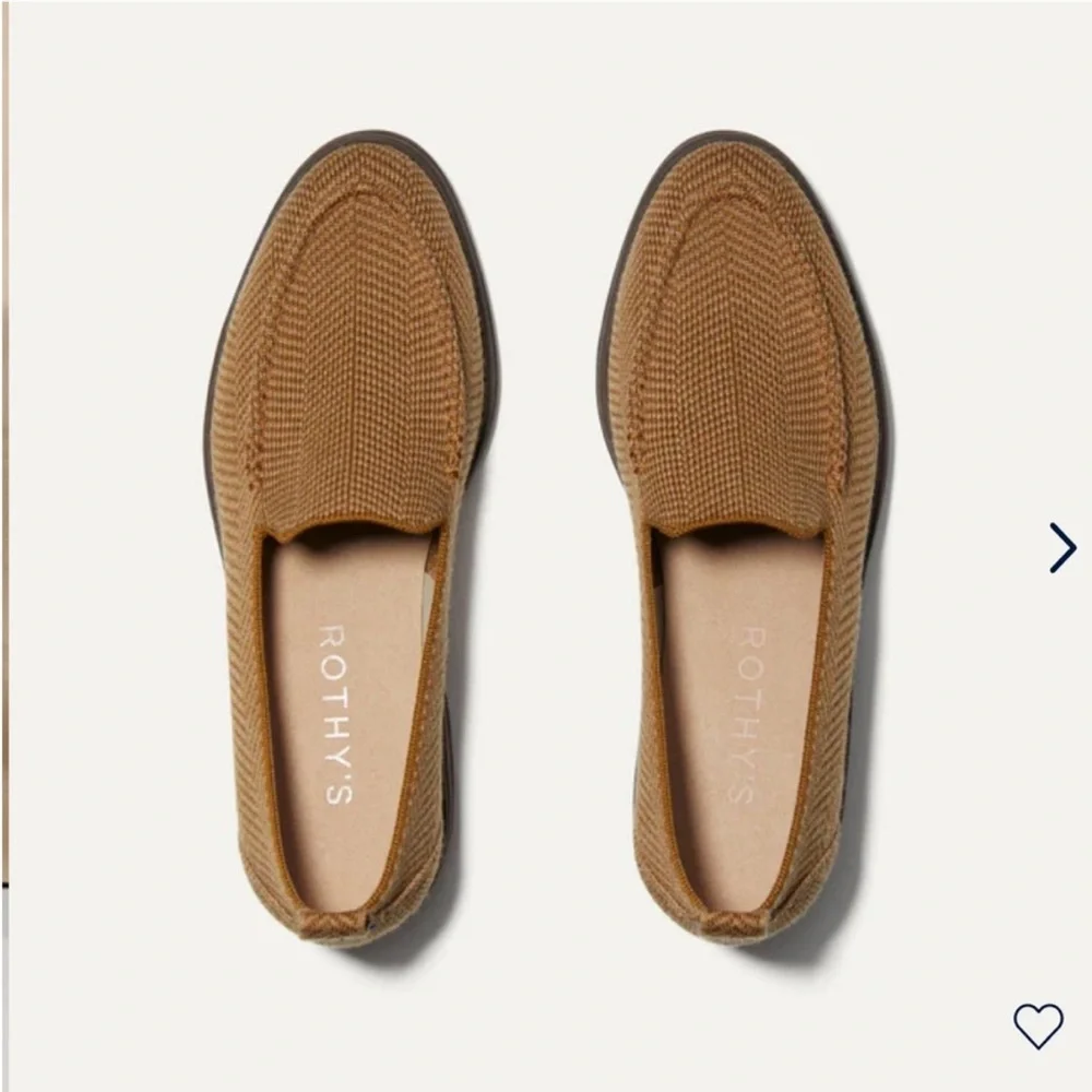 New in box! Rothy's The Lug Loafer in Merino wool - Teak Herringbone size 9